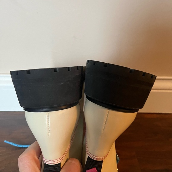 Larroude Winter white Leather boots-NWOT Size 9.5 - Picture 8 of 13